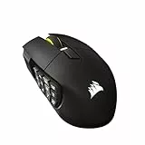Corsair Scimitar Elite Wireless SE MMO Gaming Maus – 33.000 DPI, 16 Programmierbare Tasten, Einstellbarer Key Slider, Virtual Stream Deck, 1K Hyper-Polling - PC, PS5, PS4, Xbox, Mac – Gunmetal