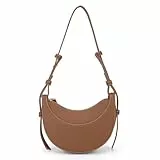 GSenhui Halbmond Schultertasche Kunstleder Crossbody Bag Damen Klein Half Moon Bag Hobo Umhängetasche mit Reißverschluss Handtasche Crossbag Women