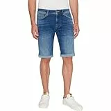 Pepe Jeans Herren Jeans Short Straight Short - Regular Fit - Blau - Blue Denim, Größe:W 34, Farbe:Blue Denim HU0