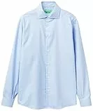 United Colors of Benetton Herren 5h4tuq04d Hemd, blau, Medium