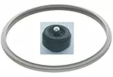 www.SchnellkochtopfDichtungen.de Reparaturset für Imperial/Miele Dampfgarer mit runder Tür (bestehend aus Dichtungsring + Ventil)