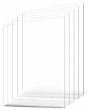 VEVOR PET-/Plexiglasplatten, 5er-Set Kunststoffplatten, 610x914mm, 1mm dick, transparente, flexible Kunststoffplatten zum Basteln, Ersatzglas für Bilderrahmen, DIY-Displayprojekt, leicht zu schneiden