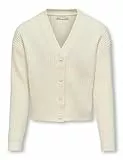 KIDS ONLY Damen Kogmandy Ls Short Boxy Cardigan KNT, Birch, 146-152 EU