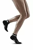 CEP THE RUN LOW CUT Laufsocken für Damen – Kurze Laufsocken mit gezielter Kompression für optimale Performance – Regenerierende Kompressionssocken für Frauen – atmungsaktiv & rutschfest – Schwarz M