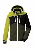 Killtec Herren Skijacke Funktionsjacke mit Kapuze und Schneefang KSW 306 MN SKI Jckt wasserdicht, Winddicht, atmungsaktiv 00794-dunkeloliv L