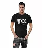 AC/DC Herren MEACDCRTS001 t Shirt Damen, Schwarz, XL