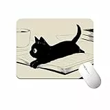 OUDQFCJ 1 Stück Mauspad mit DREI Katzen, geeignet für Büro- und Gaming-Mäuse, Kleiner Mauspad für den Schreibtisch im Büro, als lustiges Accessoire, für Notebooks und Desktop-Computer geeignet