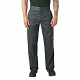 Dickies Herren-Arbeitshose mit verstärkten Knien in lockerer Passform, Dunkelgrau, 36W / 32L