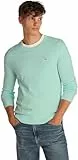 Tommy Jeans Herren Pullover Rundhalsausschnitt, Türkis (Spring Mint), XXL