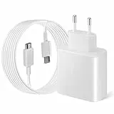 45W USB C Ladegerät Schnellladegerät, Super Fast Charger Netzteil mit 2 m 5A Ladekabel Schnellladekabel für Samsung Galaxy S25 S24 S23 S22 S21 Ultra/Plus S20FE Note10+/20, A72, Tab S10+ S9 S8 S7