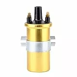 LUCAS DLB105 Zündspule, Akozon 12 Volt Zündspule Auto, Hochleistungs-Zündspule ohne Vorschaltgerät für LUCAS 12V Sportzündspule