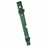 Bosch Wasserwaage 60cm (mit 2 Markierungsschiebern; Horizontale und vertikale fluoreszierende Libellen; Metrische Skala; Aluminiumgehäuse; Softgrip-Stoßdämpfer; V-Nut)