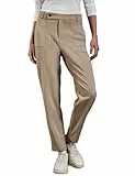 STREET ONE Damen A378783 Hose Im Casual Fit, Safari Beige, 38W / 28L EU