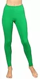 Bellivalini Damen Lange Leggings aus Baumwolle BLV50-155 (Grün,M)