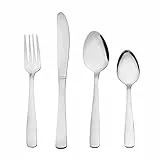 Otto Koning Hannover. Besteck Set 4 Personen, Essbesteck Set 16 teilig, Besteck Edelstahl - Poliert - Perfekt für den täglichen Gebrauch.