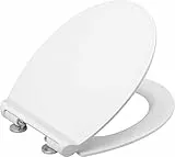 Cornat WC-Sitz ''Premium 3'' - Superflaches Design - Pflegeleichter Duroplast - Quick up & Clean Funktion - Absenkautomatik - Bequeme Montage von oben / Toilettensitz / Klodeckel / KSPREMSC300
