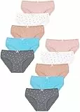LOREZA ® 10 Pack Mädchen Baumwolle Slips Verschiedene Motive (152-158, M-41114-10 Stück)