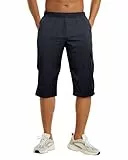 NANAMEEI Outdoor Hosen Für Herren Kurz 3/4 Hose Schnelltrocknende Sport Shorts Wanderhose Herren Sommer Kurz DunkelBlau M