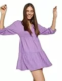 Koton Women Voluminous Mini Dress Puff Sleeve