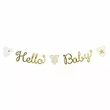 amscan Letter Banner Hello Baby Paper Länge 160 cm, Mehrfarbig, one Size