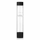 Flasche für bubliq drink carbonator, Wassersprudler Flasche, Mattschwarz, 1 Liter, elegantes & schlankes Design, BPA-frei