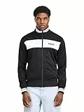 Lonsdale Herren Trainingsjacke normale Passform MEOLS, Black/White, L