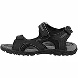 Geox Herren U Sandal Strada D Riemchensandalen, Schwarz Black Stone C9310, 44 EU