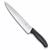 Victorinox Swiss Classic, Profi Tranchiermesser, Extra Scharfe Klinge, gerader Schliff, 22 cm, Kunststoffgriff, Rostfreier Stahl, schwarz