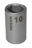 PROXXON 23722 Steckschlüsseleinsatz / Nuss 10mm Antrieb 6,3mm (1/4')