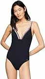 Tommy Hilfiger Damen Badeanzug Triangle One Piece Cut-out, Blau (Desert Sky), XL