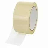 baytronic Packband Klebeband Paketklebeband leise 66m x 50mm 48? braun o. transparent (1x Rolle, transparent)