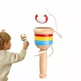 Huxibai Holzwurf- Und Fangball,Interaktives Wettbewerbsspiel - Tragbares Werfspiel Für Kinder Mädchen Ostern Picknick Camping Geburtstag Schule