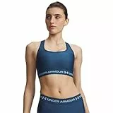 Under Armour Damen Crossback Mid Impact Bra Sport-BH, Wham Blue/Blue Haze, S-M EU