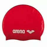 arena Classic Unisex Silikon-Badekappe, Schwimmkappe für Frauen und Männer, Badekappe mit Verstärktem Rand, Weiche und Strapazierfähige Schwimmkappe