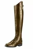 WEHAM Braun,39,Reitstiefel für Damen und Herren, Retro-Schnürstiefel aus PU-Leder, lange Reitstiefel für Anfänger