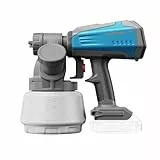 Tilswall Shark700 Akku Farbsprühsystem, Elektro Lackierpistole mit bürstenlosem Motor, 1300ml seitlichem Farbbehälter, kompatibel mit Makita 18V Akku (ohne Akku), Farbsprühgerät für Wände