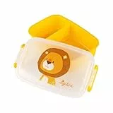 sigikid 25364 Brotzeitbox Löwe Lunchbox mit Trennwand, BPA-frei, sicher, leicht, empfohlen für Kinder ab 1 Jahr