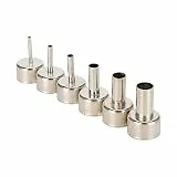 VBESTLIFE Heißluftpistole Düse, 3mm/4mm/5mm/8mm/10mm/12mm 6pcs Heißluftpistole Düse,858 Heißluftpistole SMD Rework Station Zubehör