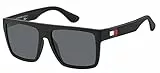 Tommy Hilfiger TH 1605/S Matte Black/Grey 56/16/140 Herren Sonnenbrillen
