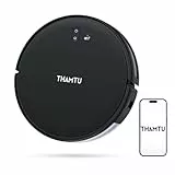 Thamtu Saugroboter mit Wischfunktion, G10H Staubsauger Roboter für Hartboden, Teppich, Tierhaare,Roboterstaubsauger mit Alexa und App,2800Pa Saugleistung, Gyroskop Navigation,120Min Laufzeit, Blau