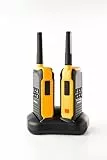 Dynascan F-15 Wasserdichtes PMR-446 Funkgerät 2er-Set mit Headsets - Schwimmfähiges Walkie-Talkie IP67 Lizenzfrei Notruf-LED