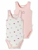 Schiesser Unisex Baby 2 Pack Wickelbody ohne Arm mit Knöpfen-100% Organic Bio Baumwolle-Größe 56 bis 104 Unterwäsche, Sortiert 1_181000, 98 (2er Pack)