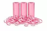 3 Luftschlangen * BABY-ROSA * Deko für Party und Geburtstag | 3 Rollen je 20x Schlangen, 4m lang, Schwer Entflammbar, Made in EU | Mottoparty Fasching Karneval Rosa, Farbe: Baby-Rosa
