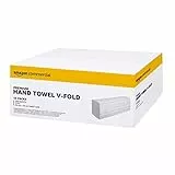 AmazonCommercial Singlefold (V-Falz / ZZ-Falz) Papierhandtücher, 2-lagig Deinked, 3750 Blätter (250 Blätter, 15-er Pack), Blattgröße: 24 x 23 cm, H3-Spender Kompatibel