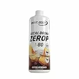 Best Body Nutrition Vital Drink ZEROP® - Eistee-Pfirsich, Original Getränkekonzentrat - Sirup - zuckerfrei, 1:80 ergibt 80 Liter Fertiggetränk, 1000 ml