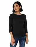 Cecil Damen Basic Boatneck T-Shirt, Black, XL