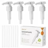 Aieve 4er Set Dosierpumpe kompatibel mit Best B. Nutrition Vital Drink Sirup Pumpe für 1L Flasche, 5 ml pro Hub (Nicht für 500ml Flasche)