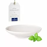 Villeroy & Boch – Afina Suppenteller Mittelgroß Weiß, Spülmaschinenfest, Mikrowellensicher, Teller, Geschirr Keramik, mittelgroße Bowl Stapelbar für Salate, Suppen und Pasta, Premium Porzellan