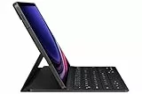 Samsung Book Cover Keyboard Slim EF-DX710 für das Galaxy Tab S9, Tab S9 FE, Einteiliges Tablet Cover, Tablet-Hülle, schlankes, leichtes Design, QWERTZ-Tastatur, POGO-Pin, S Pen Fach, Black