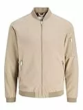 JACK & JONES Herren JJERUSH Bomber NOOS 12165203,Crockery,L
